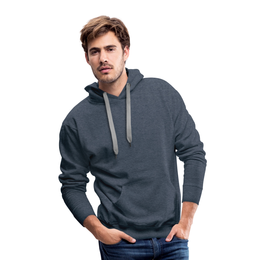 Men’s Premium Hoodie - Where Myth Meets Mission (RETRO) - heather denim