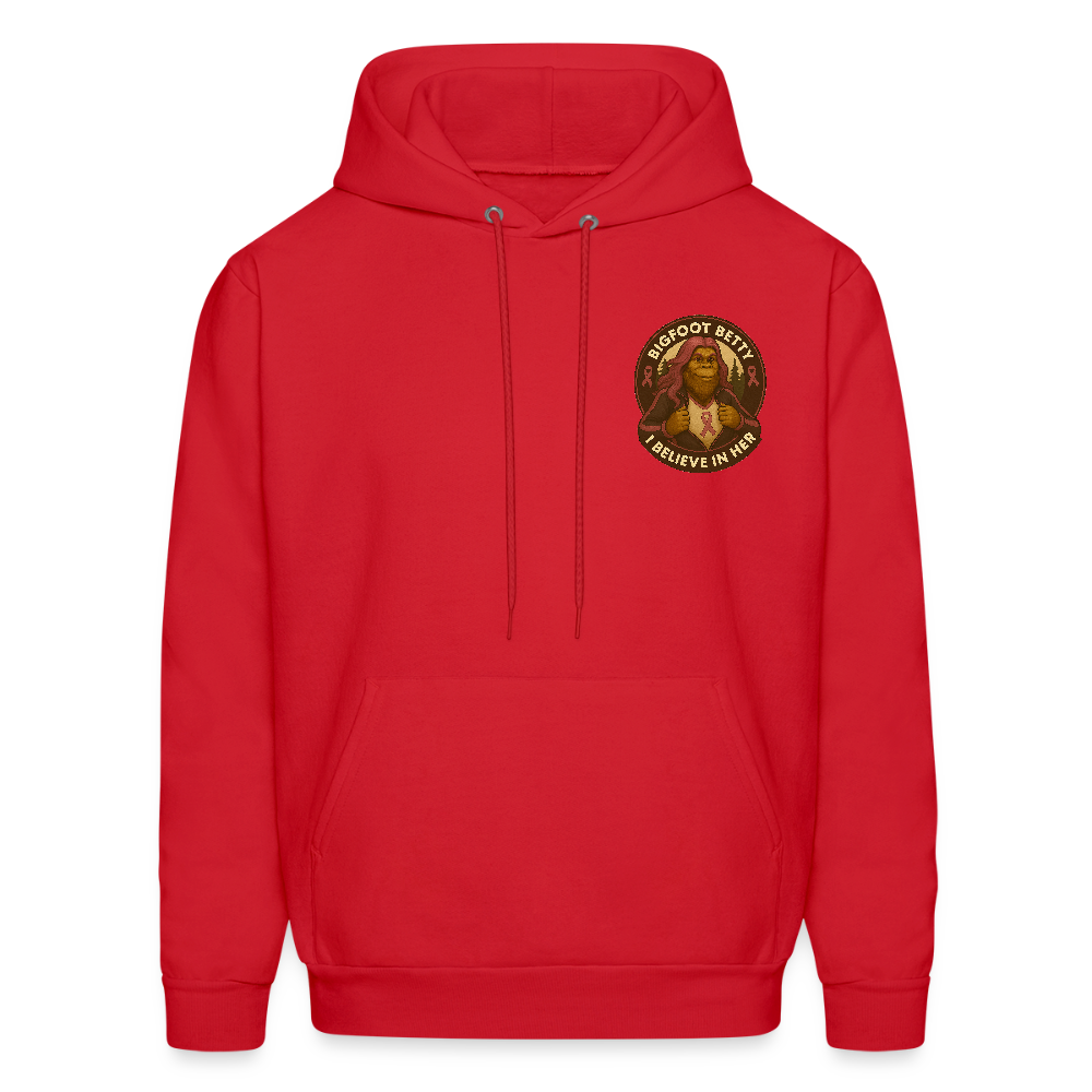 Men's Hoodie - I Believe In Her (F/B) (RETRO) - red