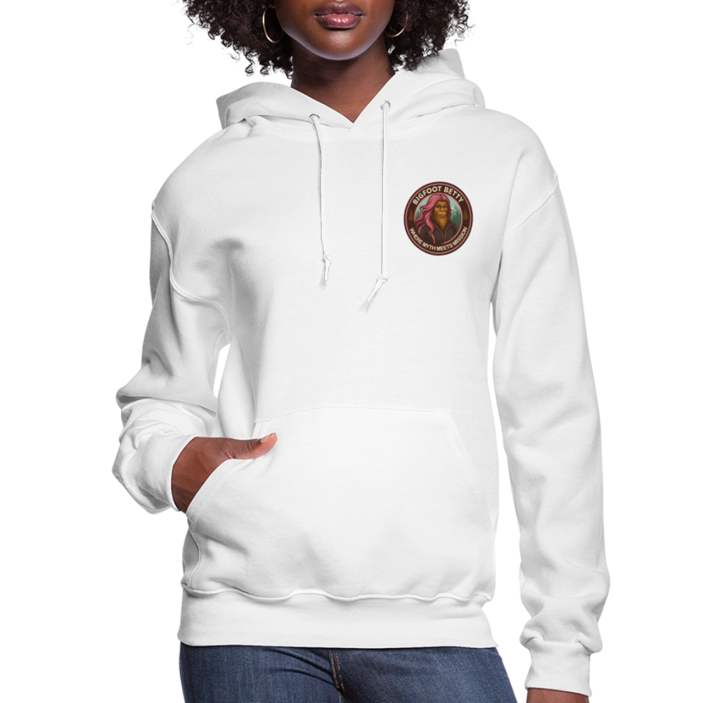 Women's Hoodie - Where Myth Meets Mission (F/B) (RETRO) - white