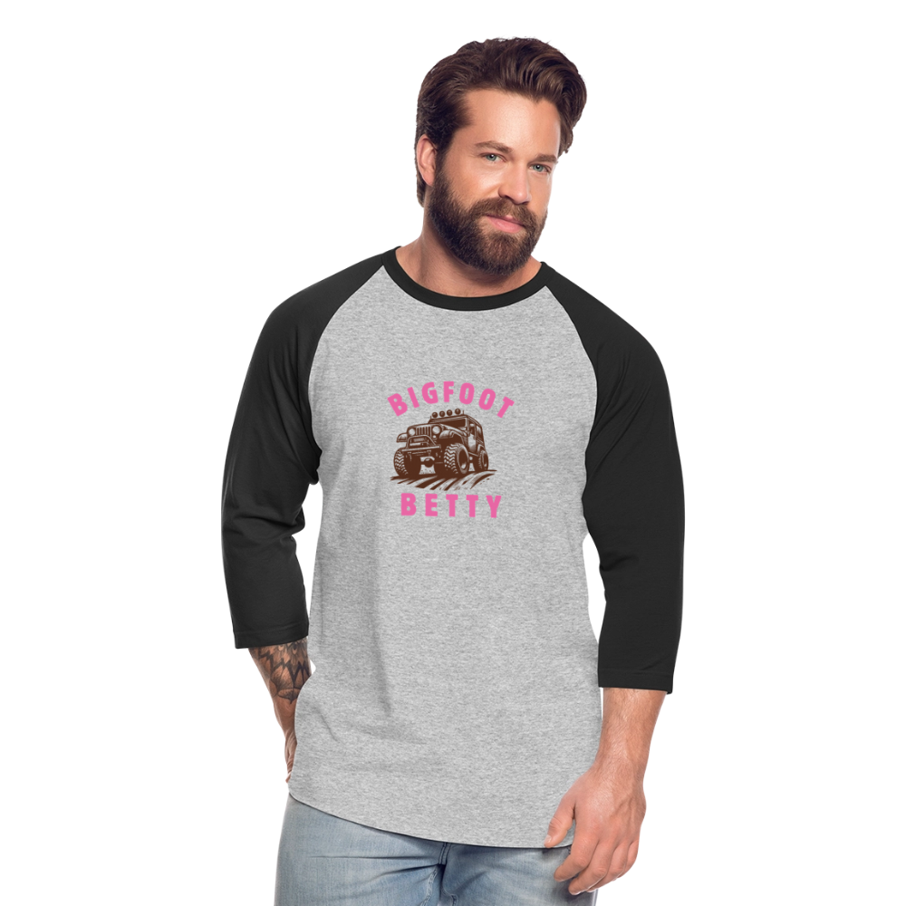 Baseball T-Shirt - BFB Jeep - heather gray/black
