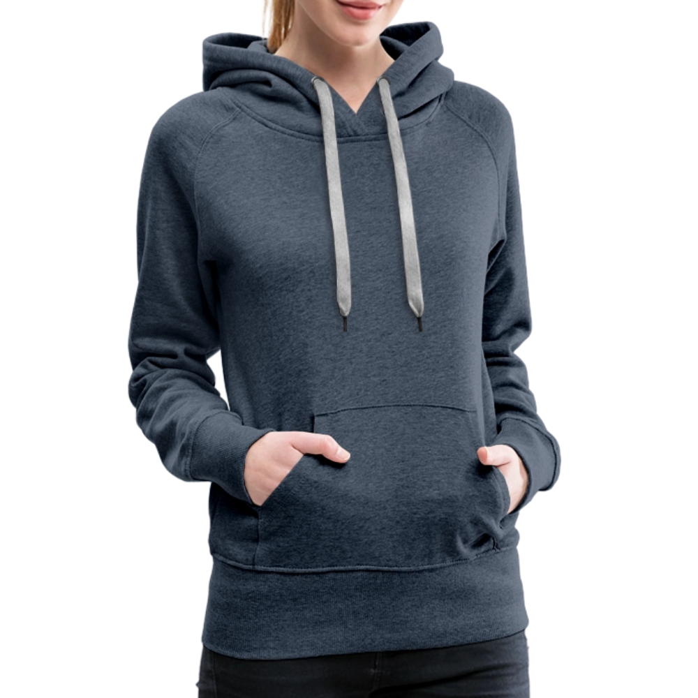 Women’s Premium Hoodie - Hope in Every Footprint (RETRO) - heather denim