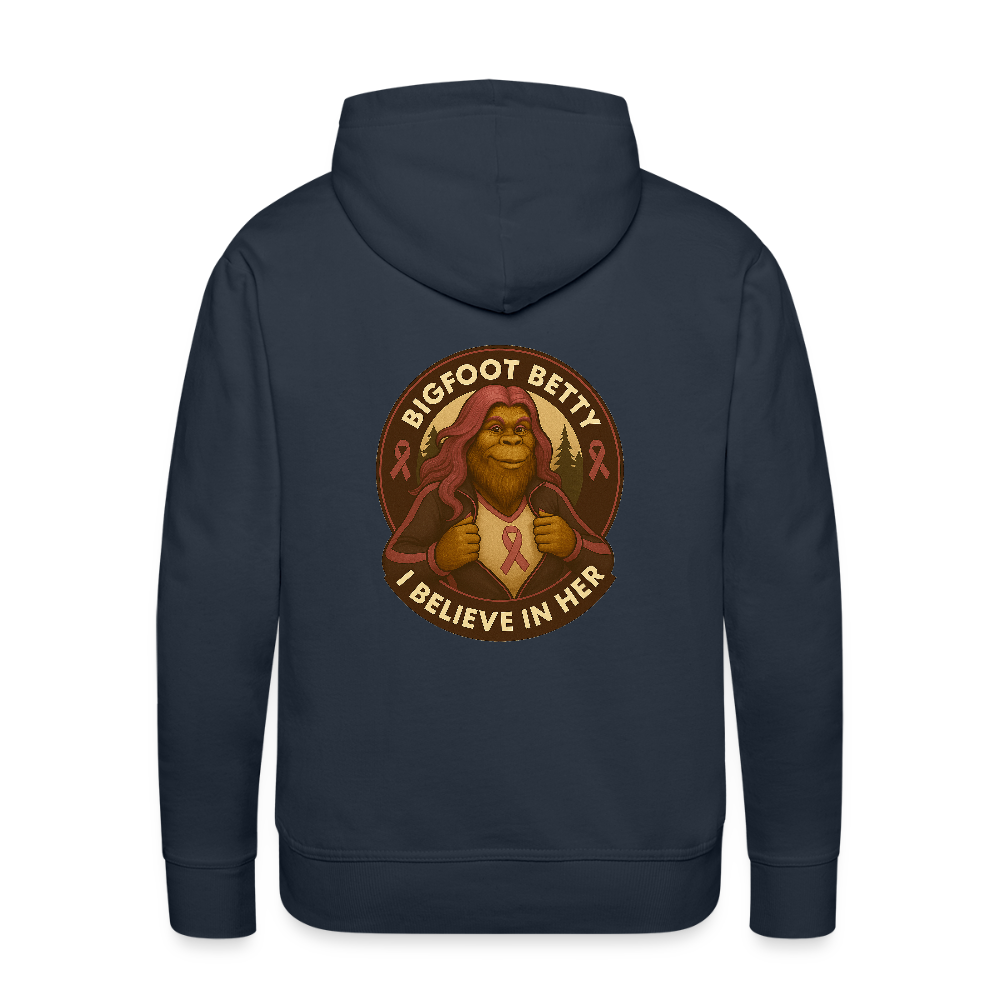 Men’s Premium Hoodie - I Believe In Her (F/B) (RETRO) - navy