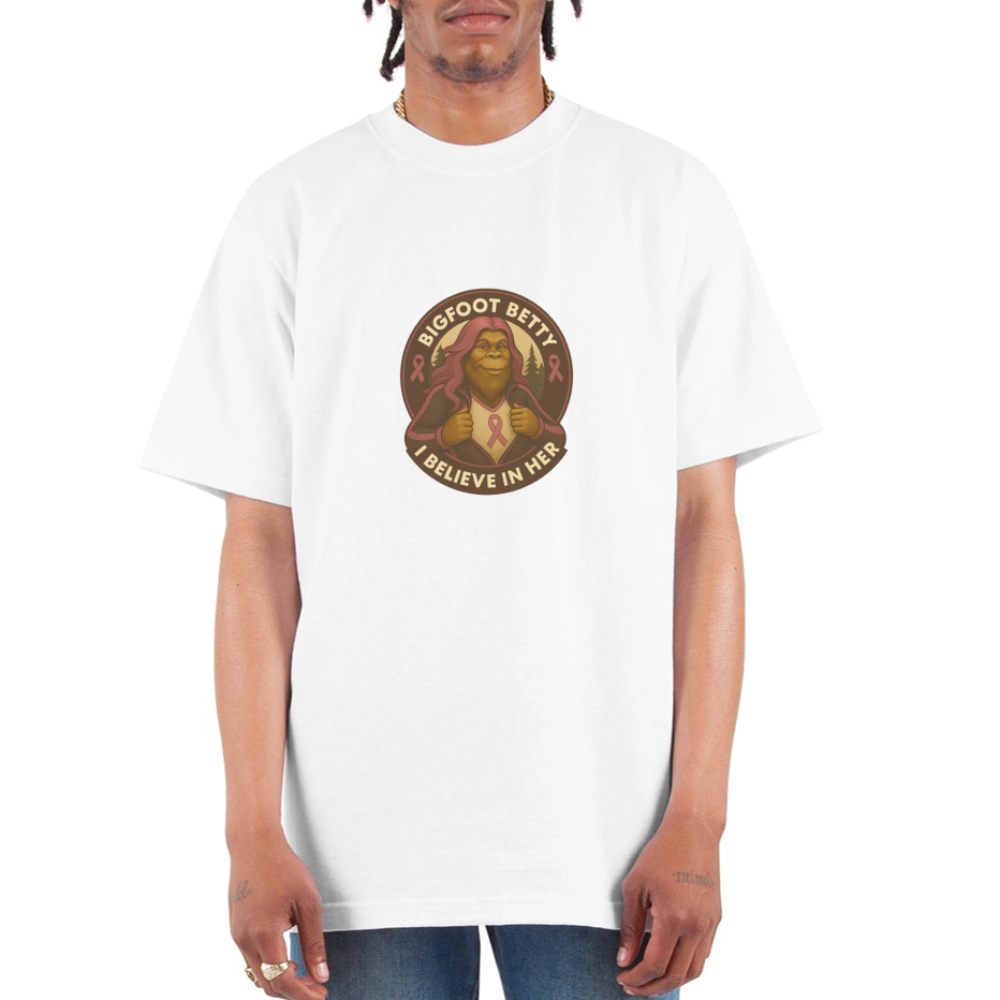 Unisex Oversized Heavyweight T-Shirt - I Believe In Her (RETRO) - white