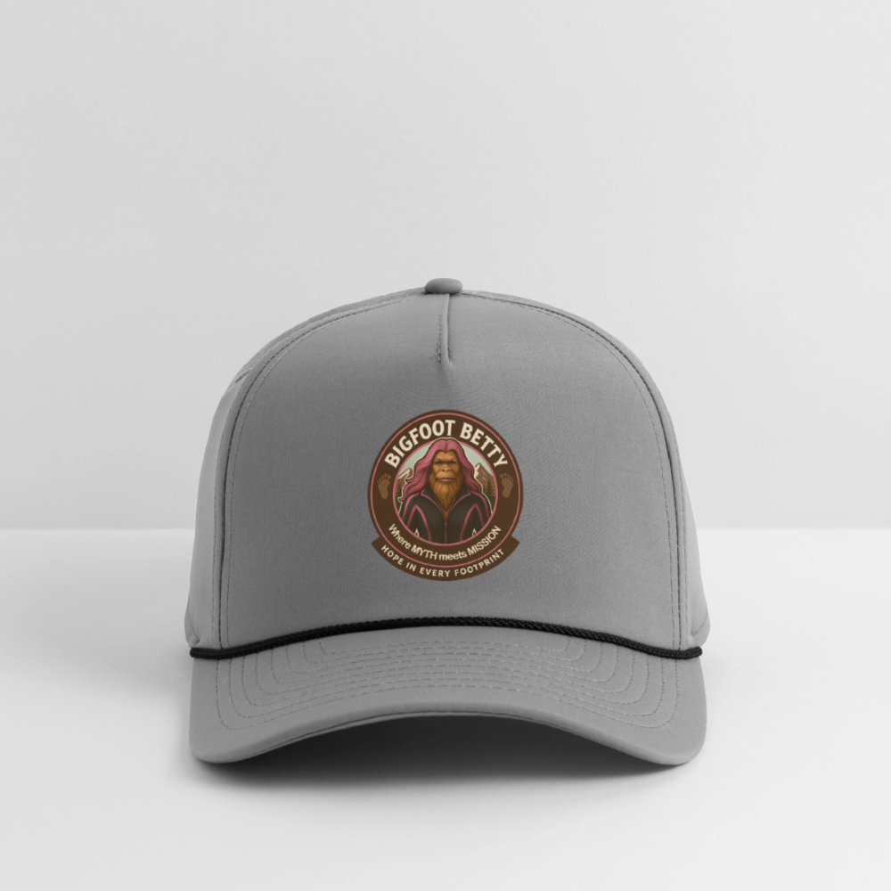 Rope Cap - Hope in Every Footprint (RETRO) - gray/black