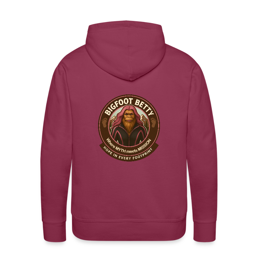 Men’s Premium Hoodie - I Believe In Her (F/B) (RETRO) - burgundy