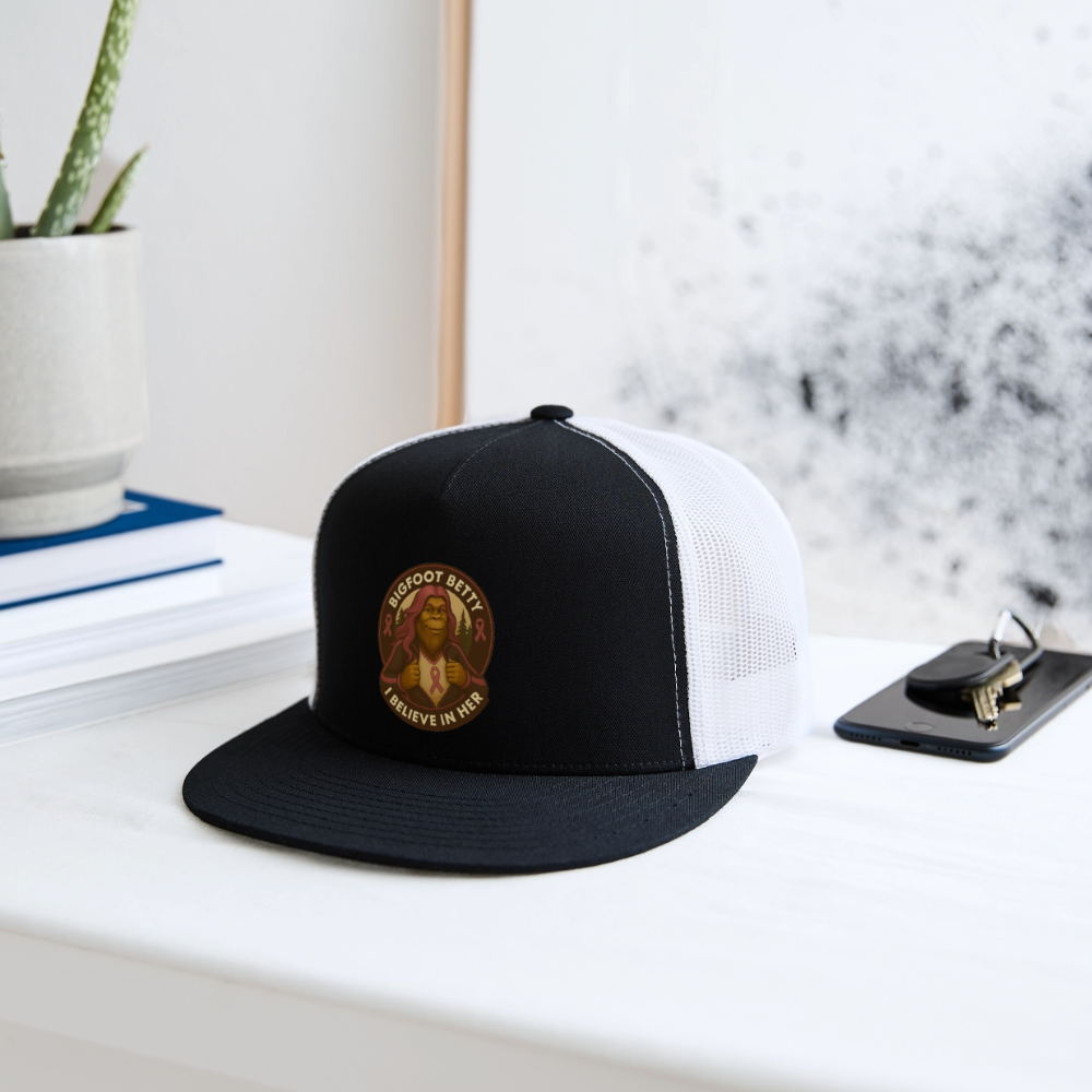Trucker Hat - I Believe In Her (RETRO) - black/white
