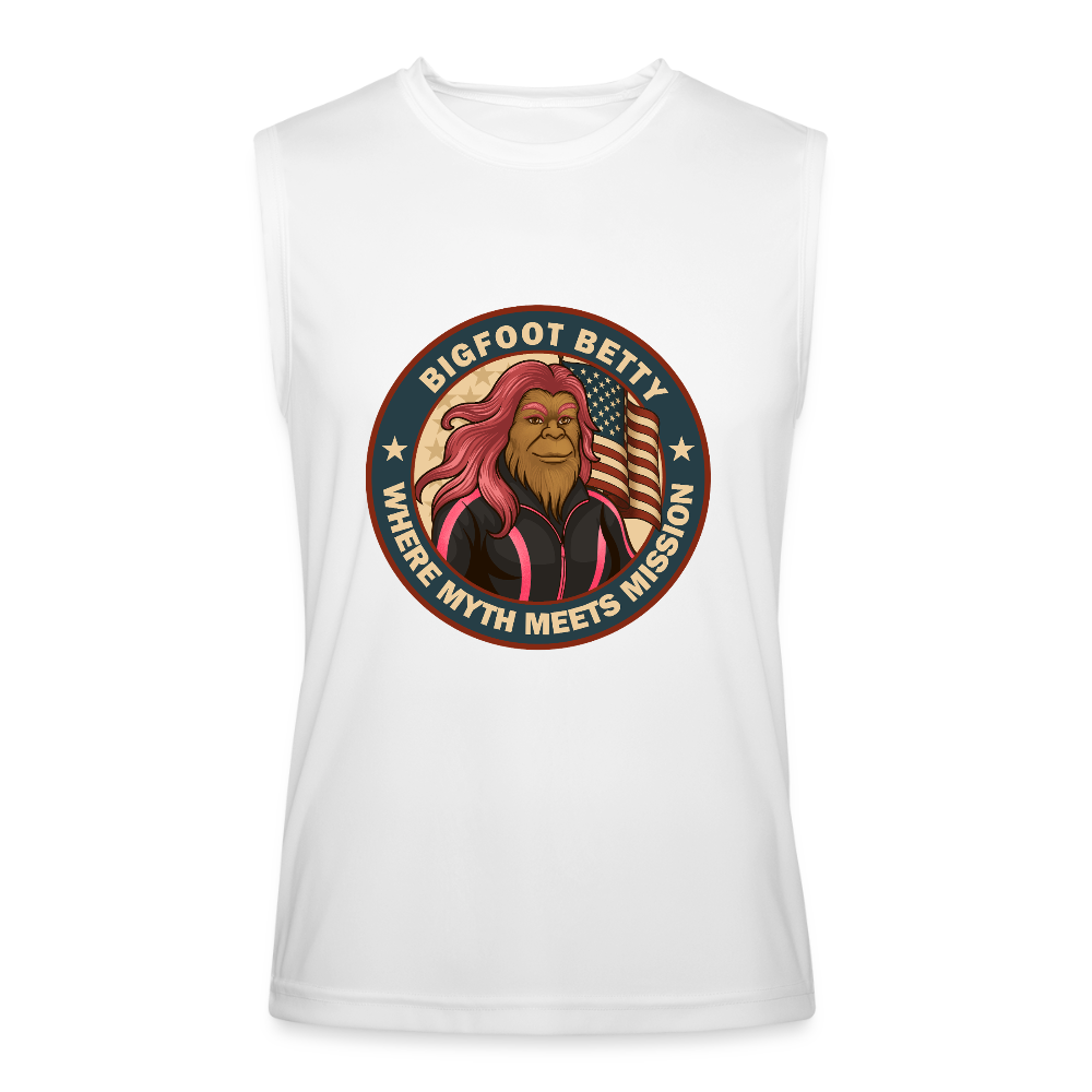 BFB July 4 - Badge Men’s Performance Sleeveless Shirt - white