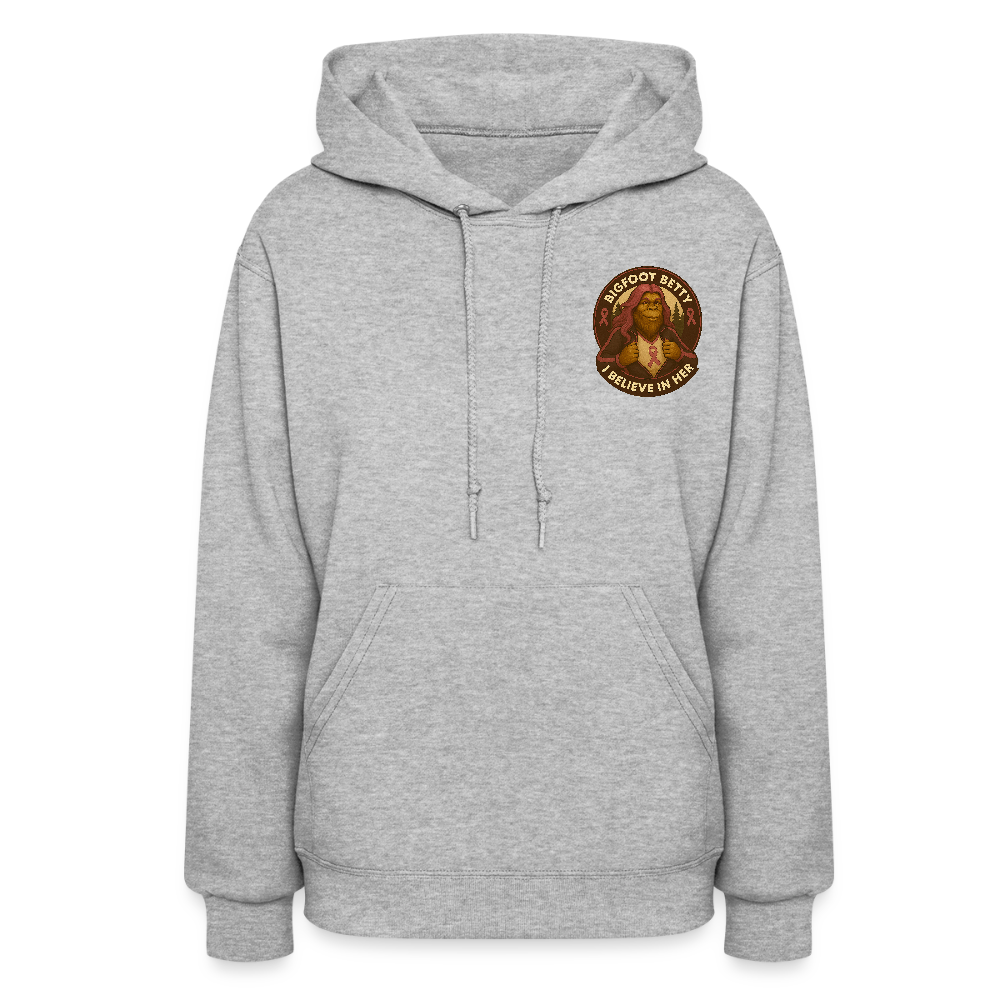 Women's Hoodie - I Believe In Her (F/B) (RETRO) - heather gray