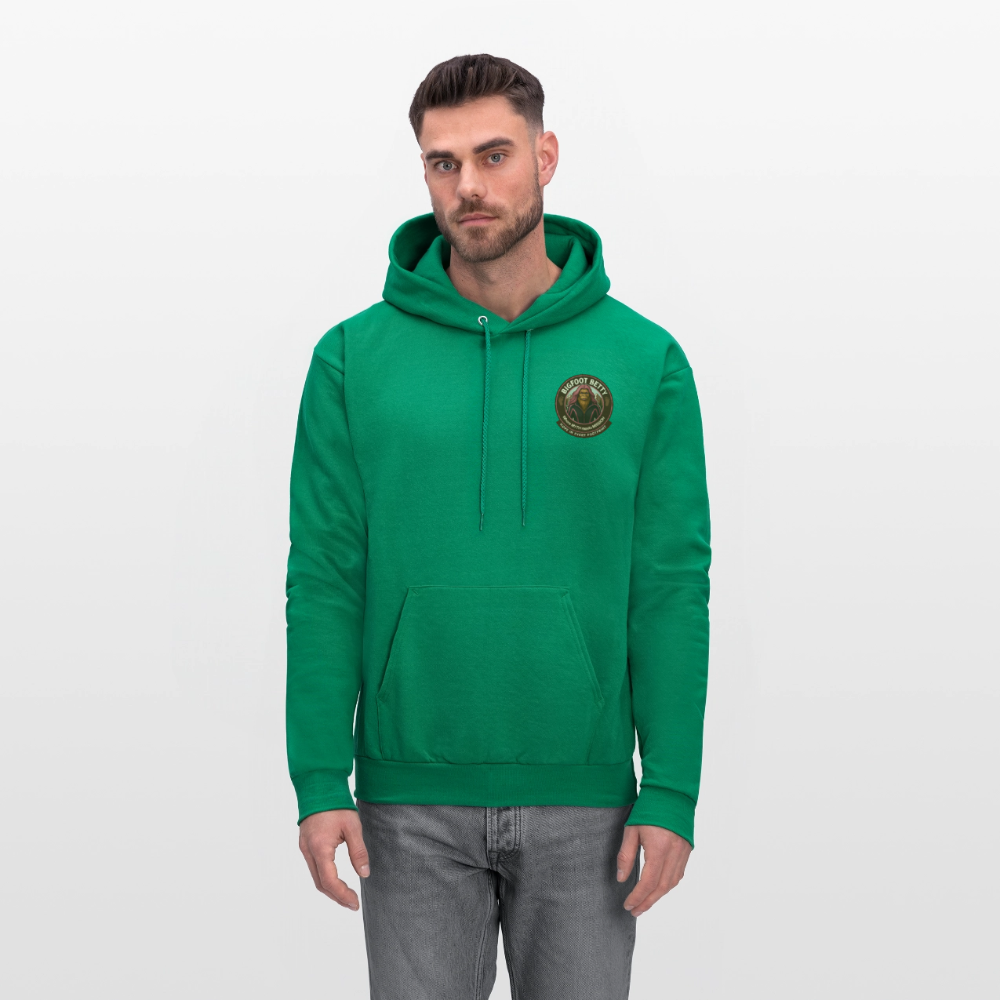 Men's Hoodie - Hope in Every Footprint (F/B) (RETRO) - kelly green