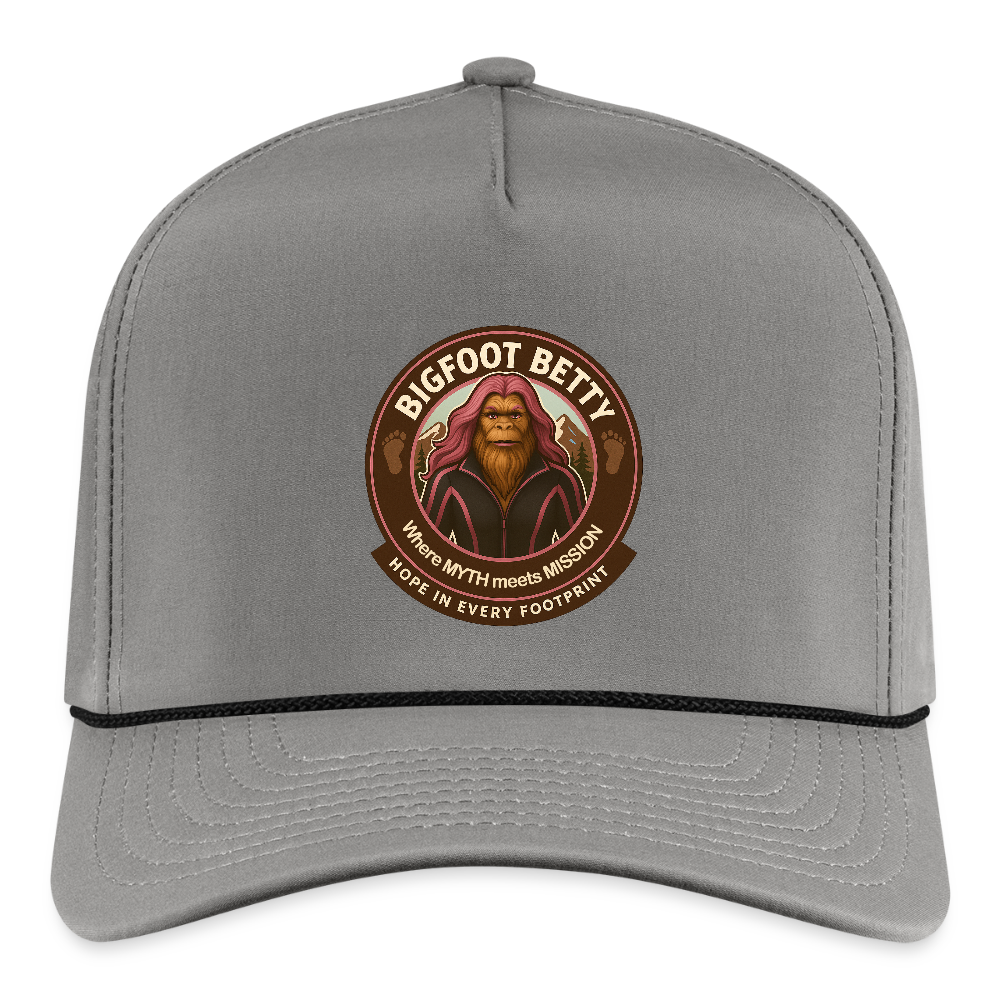 Rope Cap - Hope in Every Footprint (RETRO) - gray/black