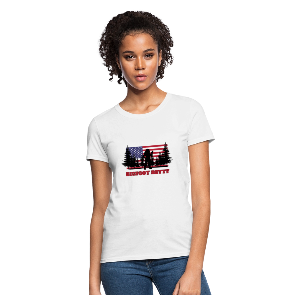 BFB July 4 - Forest Flag Women's T-Shirt - white