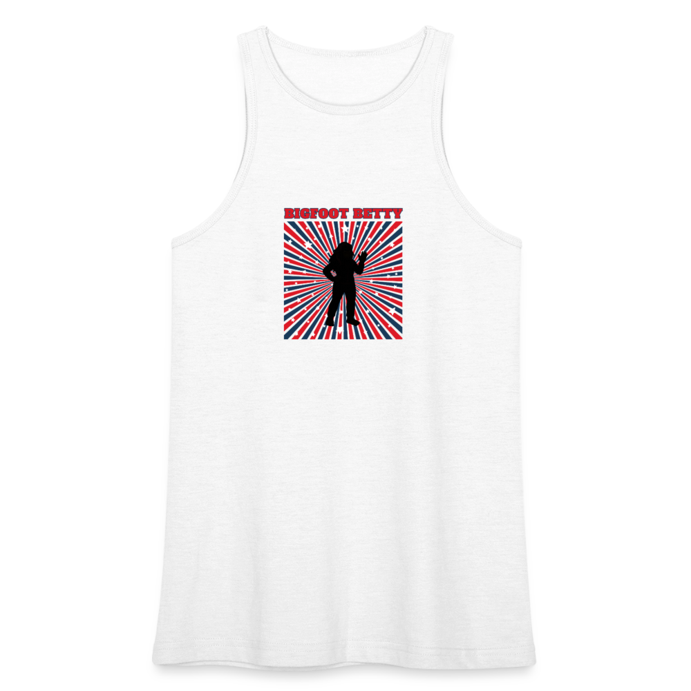 BFB July 4  - Starburst Women’s Racerneck Tank - white