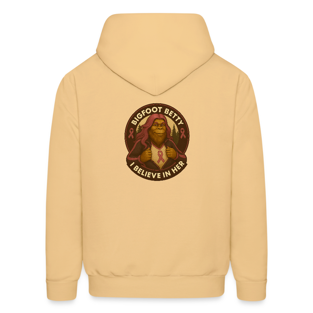 Men's Hoodie - I Believe In Her (RETRO) - light gold
