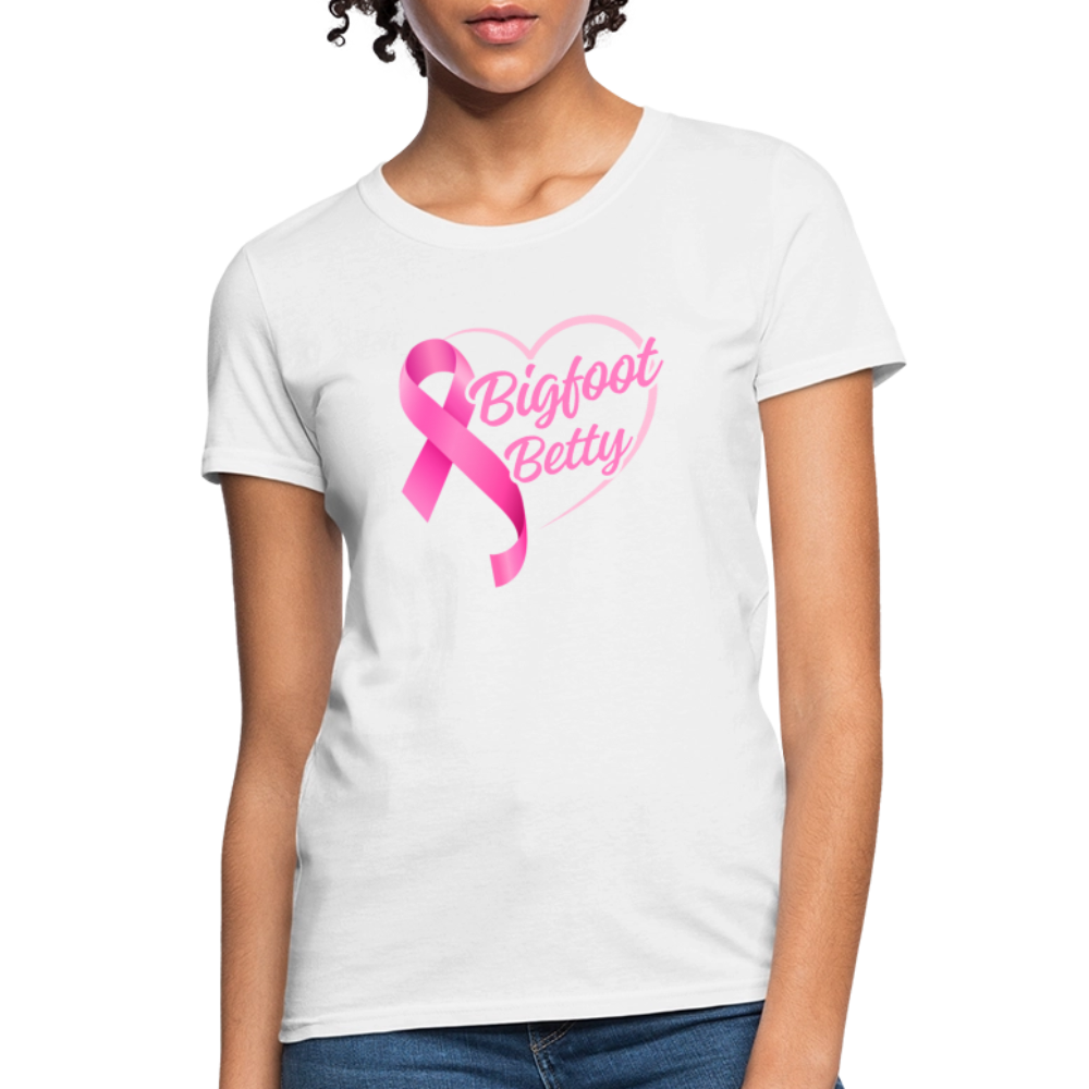 Women's T-Shirt - BFB Pink Ribbon - white