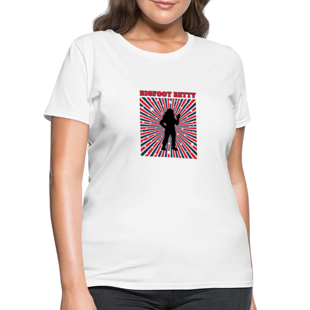 BFB July 4 - Starburst Women's T-Shirt - white