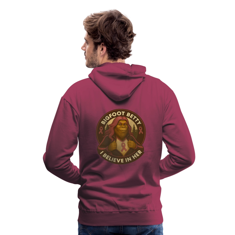 Men’s Premium Hoodie - Where Myth Meets Mission (RETRO) - burgundy