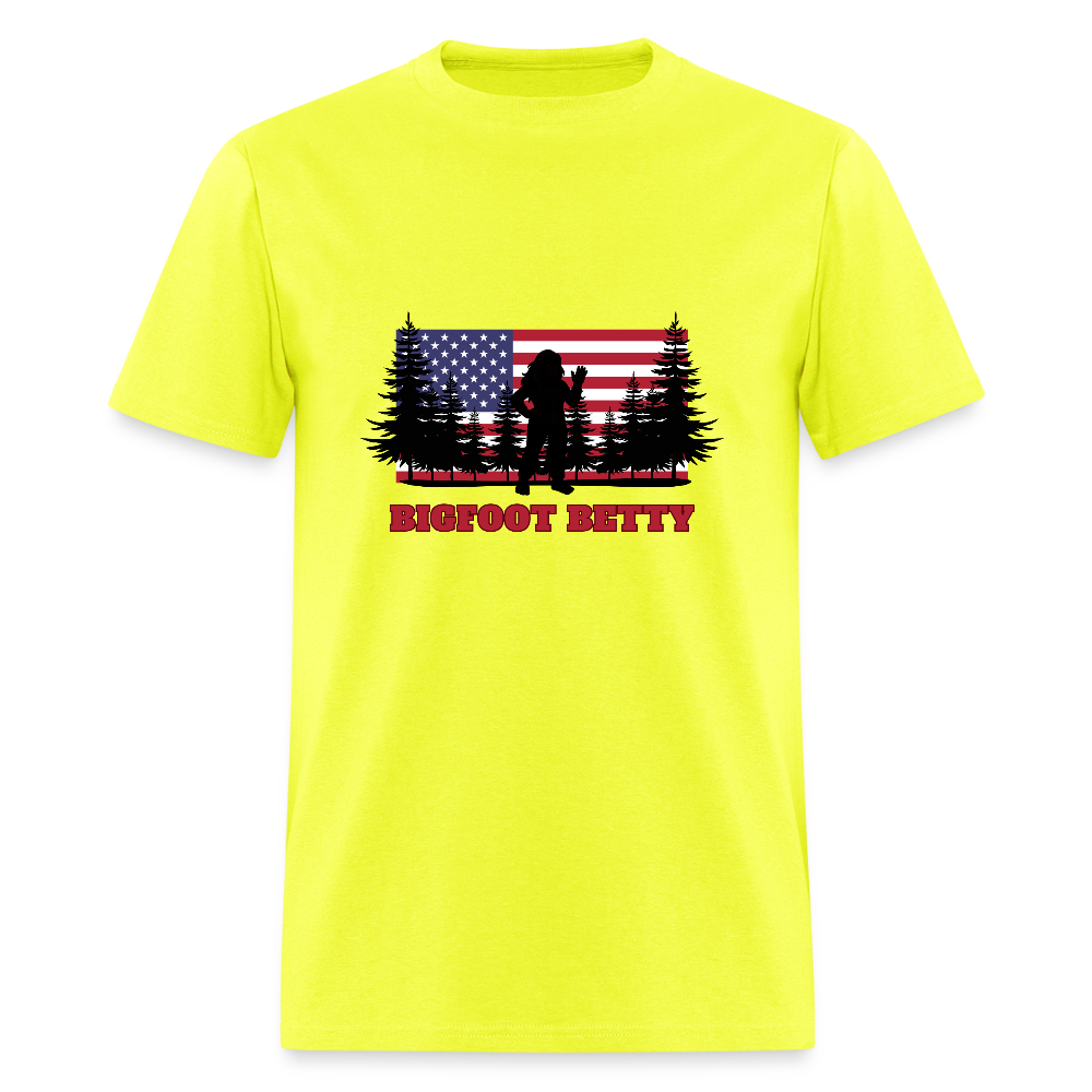 BFB July 4 - Forest Flag Unisex Classic T-Shirt - safety green