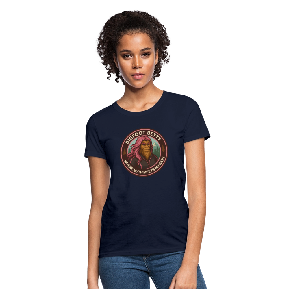 Women's T-Shirt - Where Myth Meets Mission (RETRO) - navy