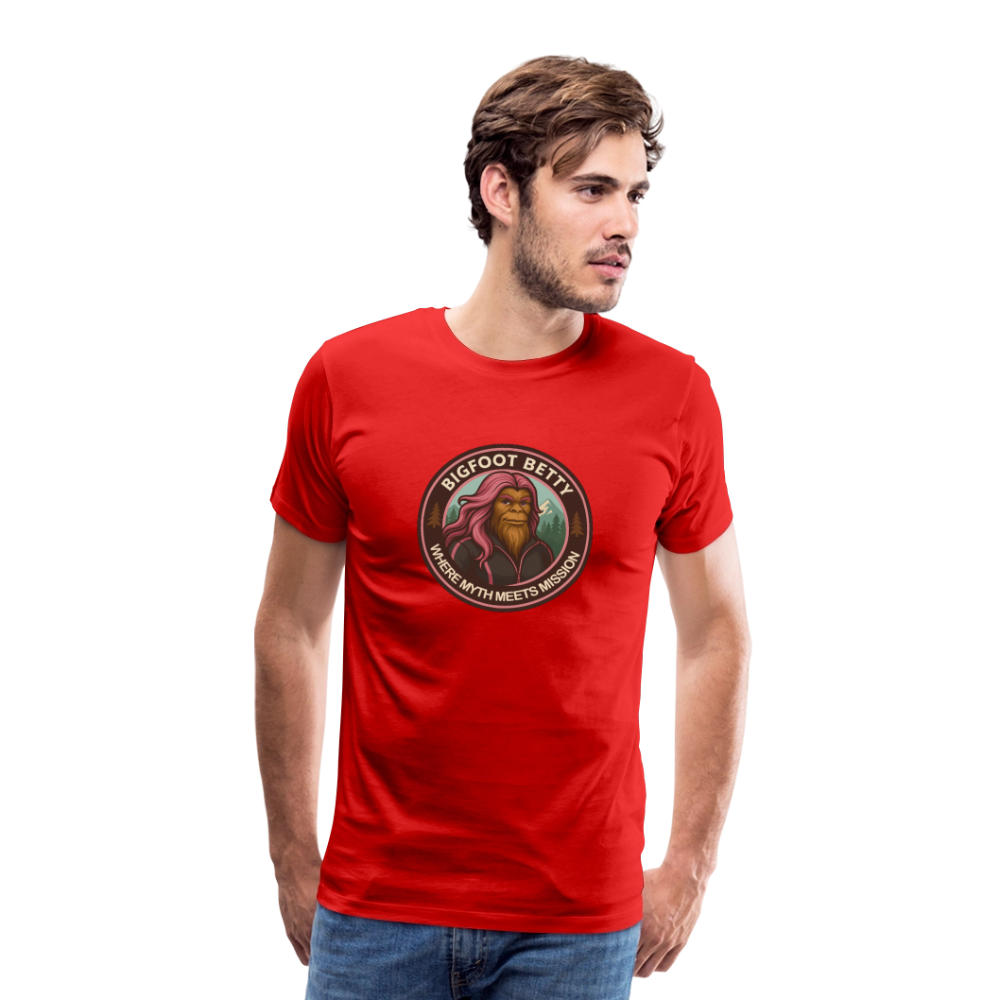 Men's Premium T-Shirt - Hope in Every Footprint (RETRO) - red
