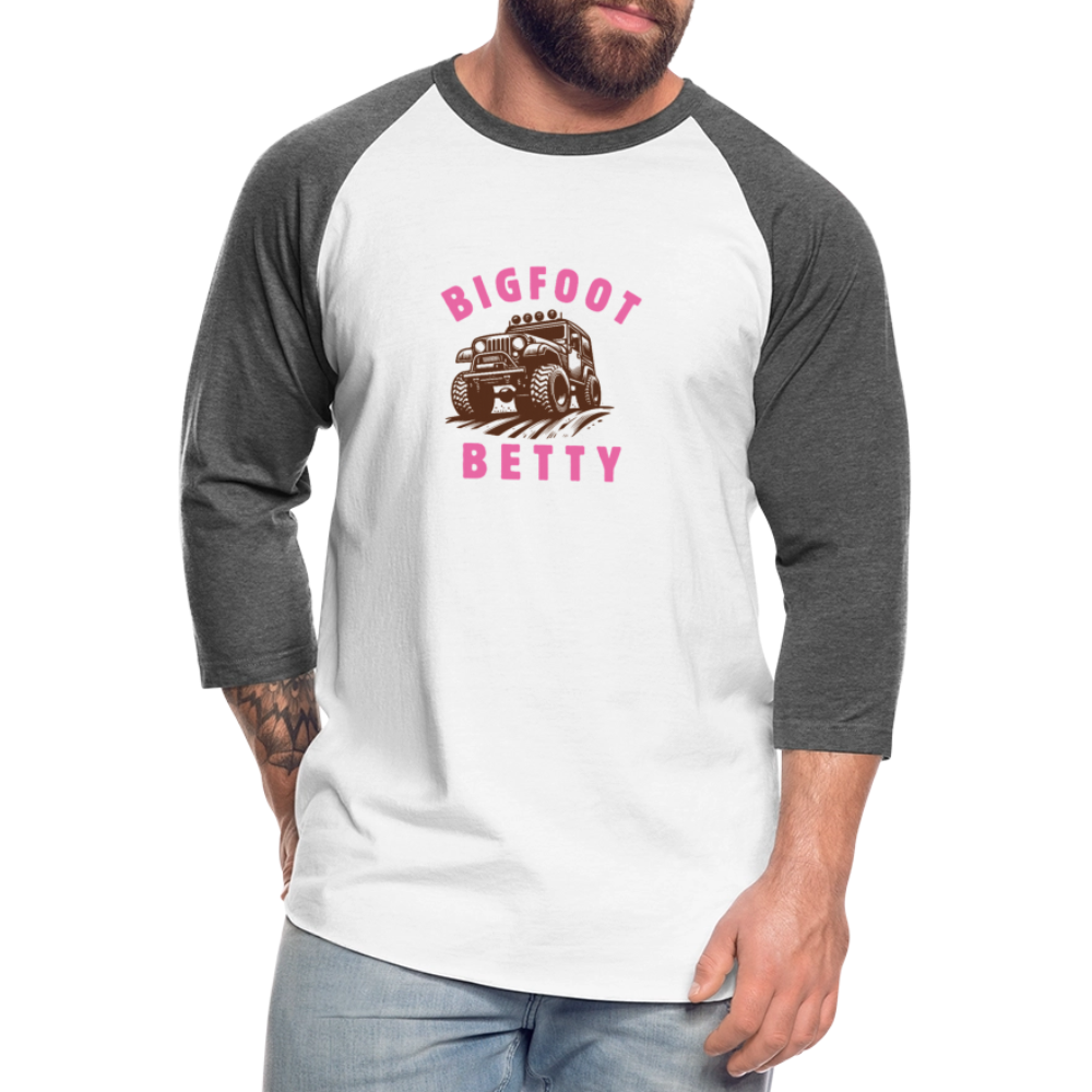Baseball T-Shirt - BFB Jeep - white/charcoal