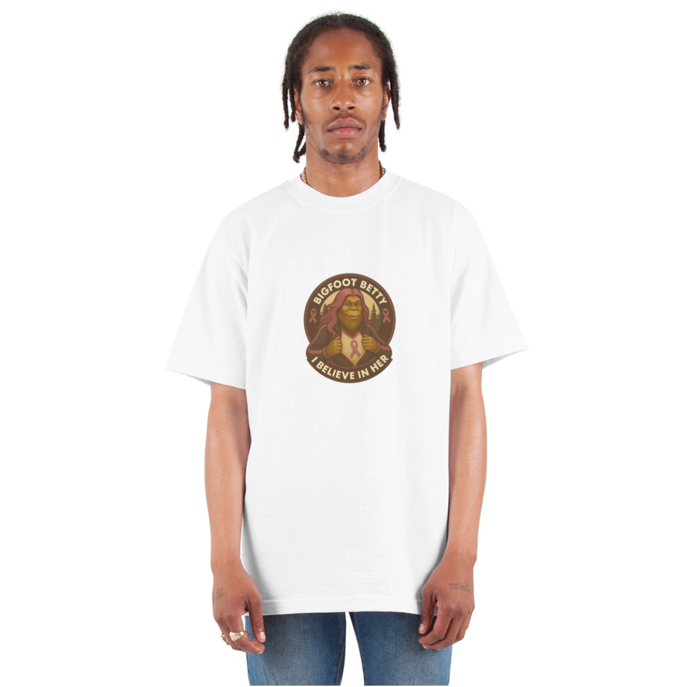 Unisex Oversized Heavyweight T-Shirt - I Believe In Her (RETRO) - white