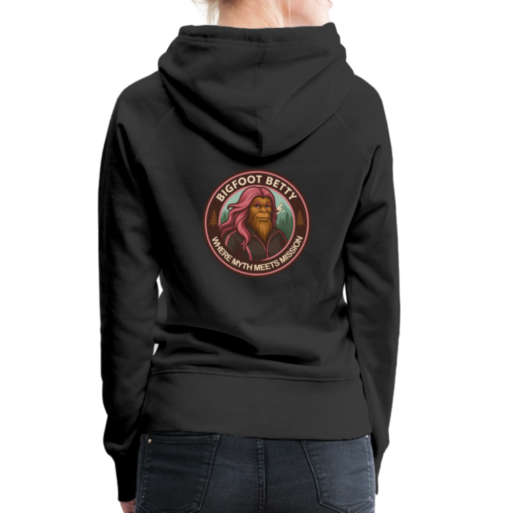 Women’s Premium Hoodie - Where Myth Meets Mission (RETRO) - black