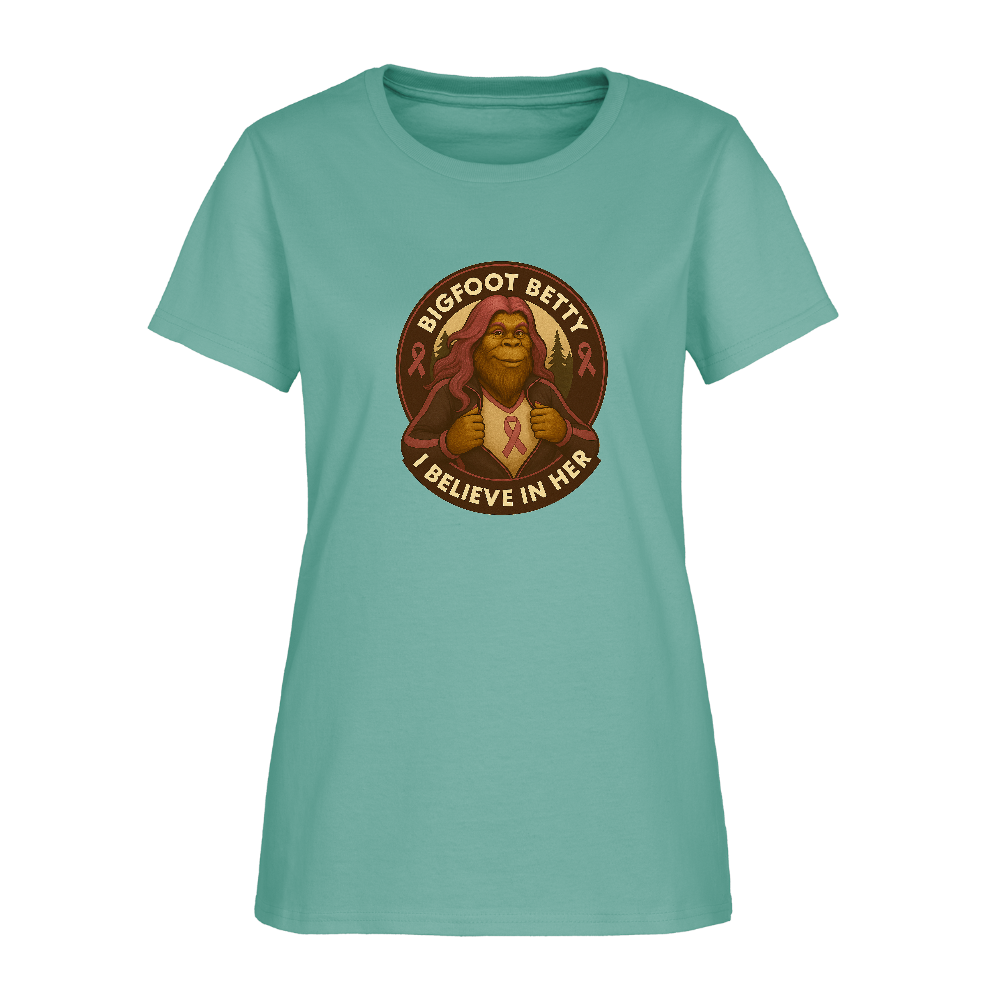 Women's T-Shirt - I Believe In Her (RETRO) - aquatic