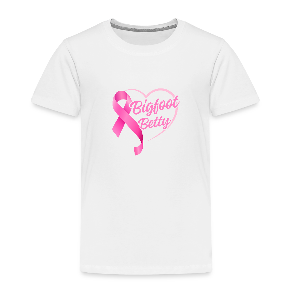 Toddler Premium T-Shirt - BFB Pink Ribbon - white