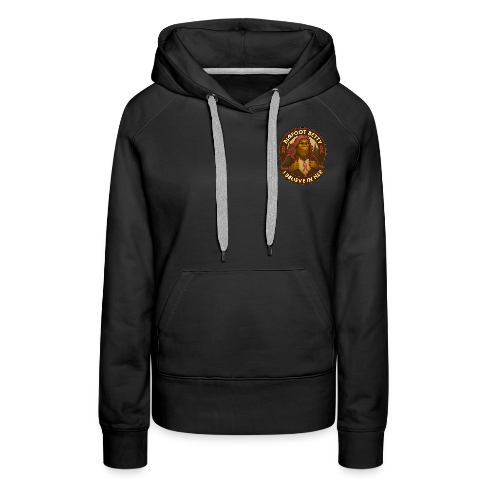 Women’s Premium Hoodie - I Believe In Her (F/B) (RETRO) - black