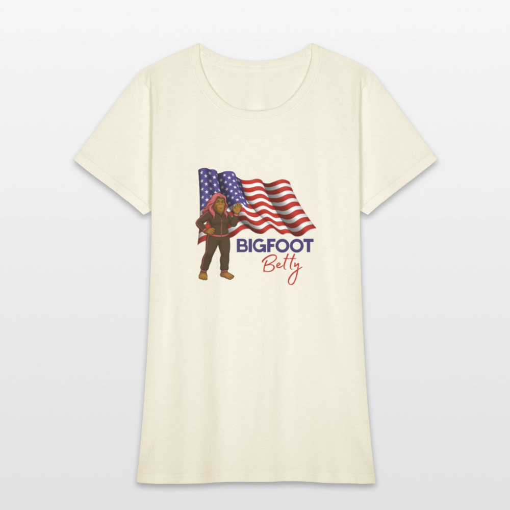 BFB July 4 - Waving Flag Women's T-Shirt - off white