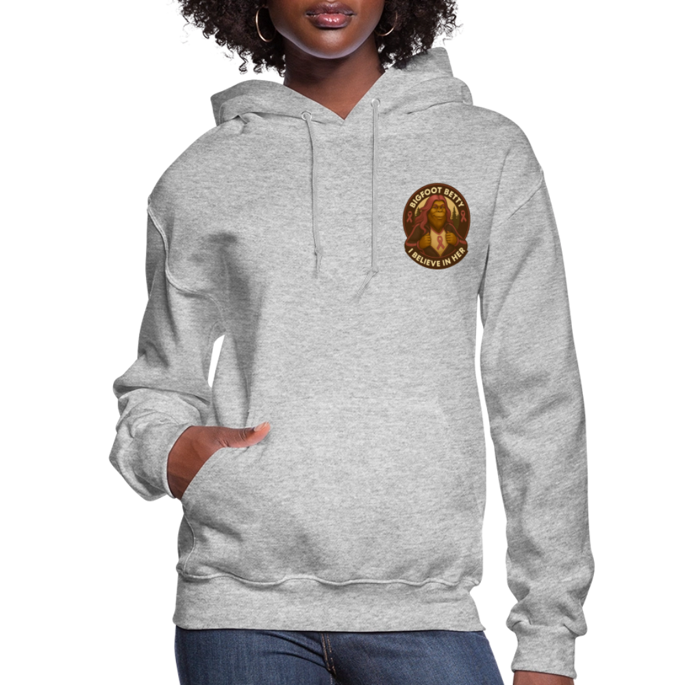 Women's Hoodie - I Believe In Her (F/B) (RETRO) - heather gray