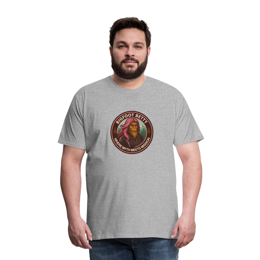 Men's Premium T-Shirt - Where Myth Meets Mission (RETRO) - heather gray