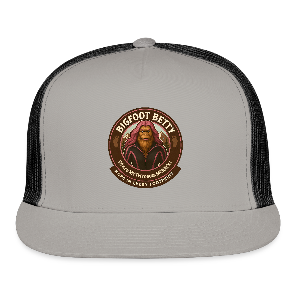 Trucker Hat - Hope in Every Footprint (RETRO) - gray/black