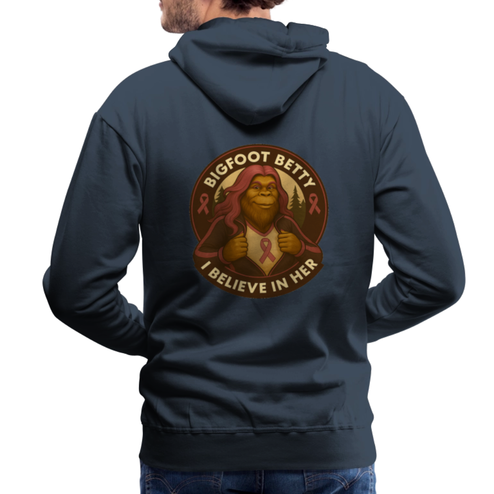 Men’s Premium Hoodie - I Believe In Her (F/B) (RETRO) - navy