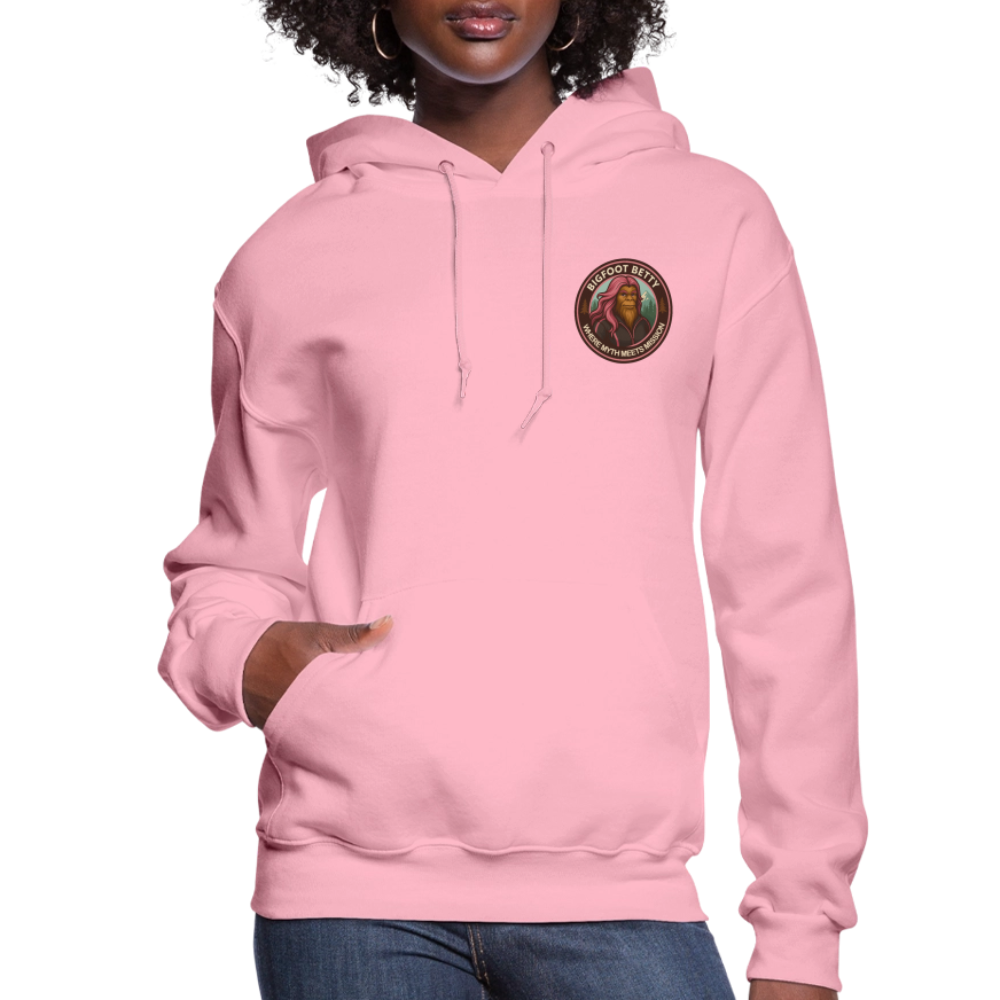 Women's Hoodie - Where Myth Meets Mission (F/B) (RETRO) - classic pink