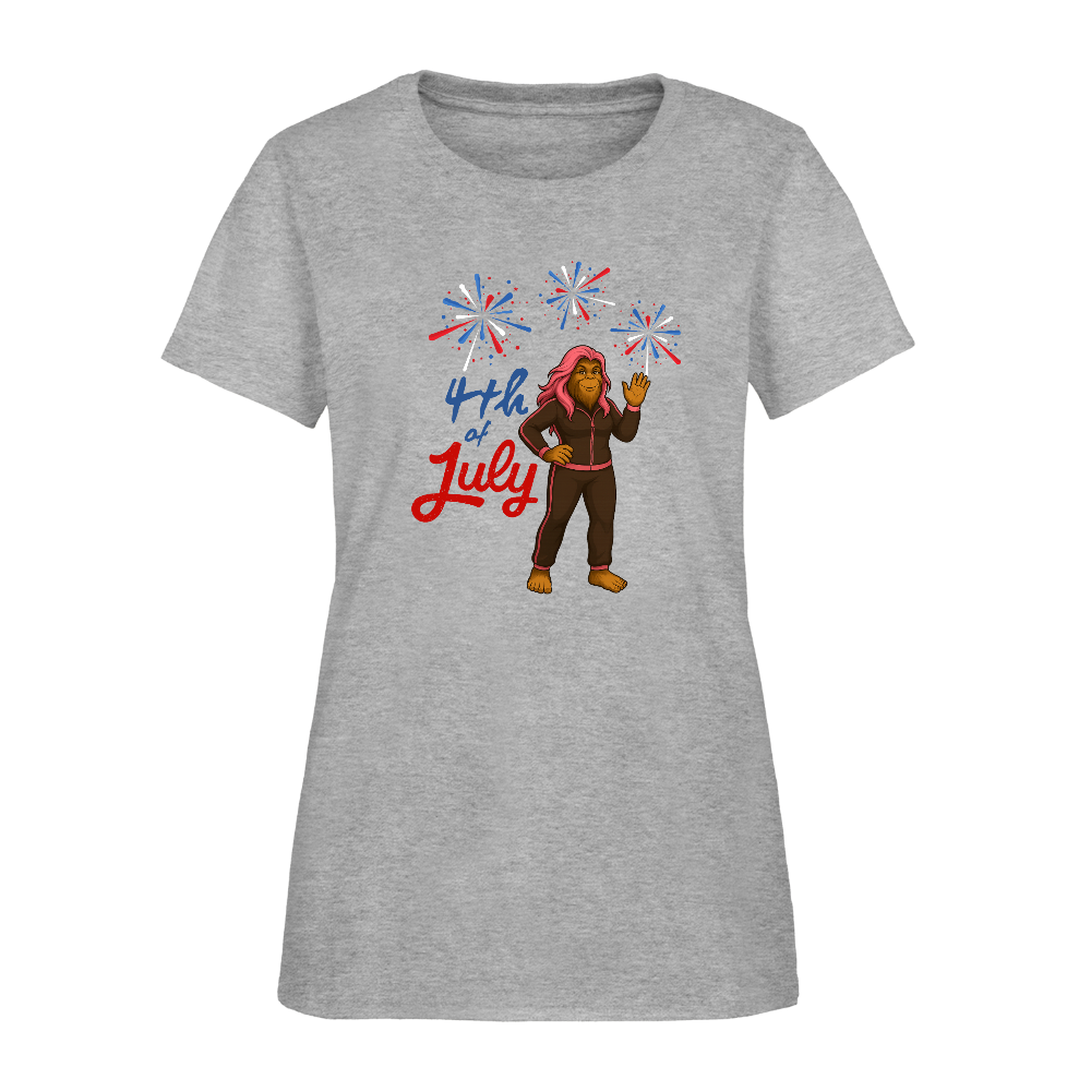BFB July 4 - Fireworks Women's T-Shirt - heather gray