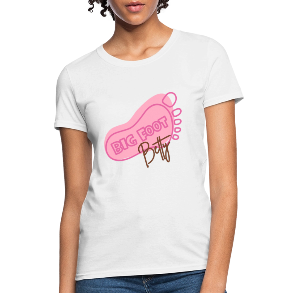 Women's T-Shirt - BFB FootPrint - white