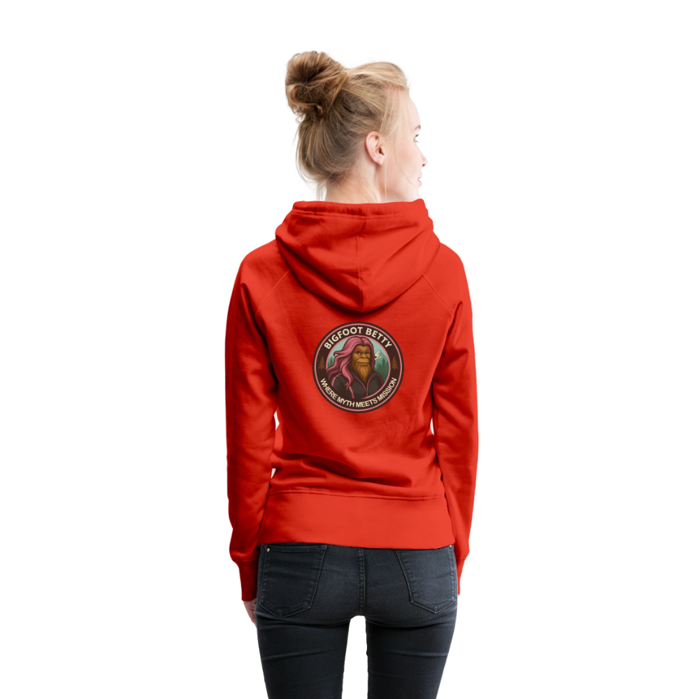 Women’s Premium Hoodie - Where Myth Meets Mission (RETRO) - red