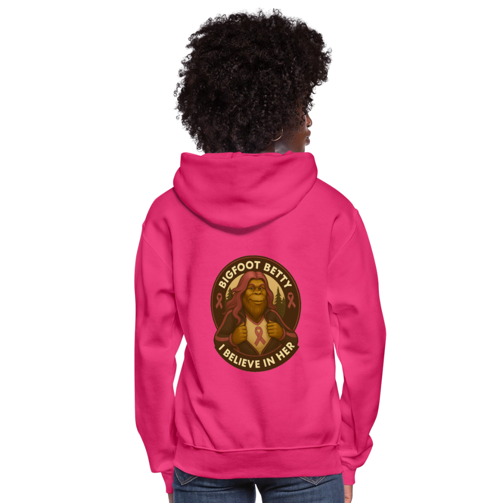 Women's Hoodie - I Believe In Her (RETRO) - fuchsia