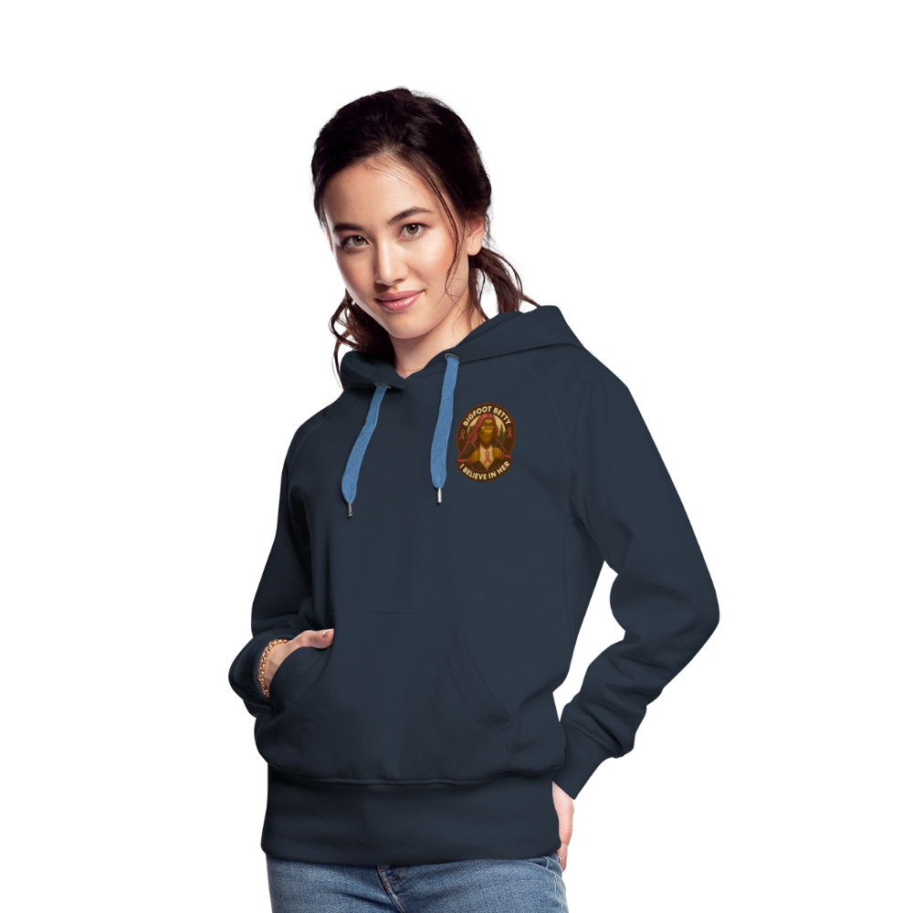 Women’s Premium Hoodie - I Believe In Her (F/B) (RETRO) - navy