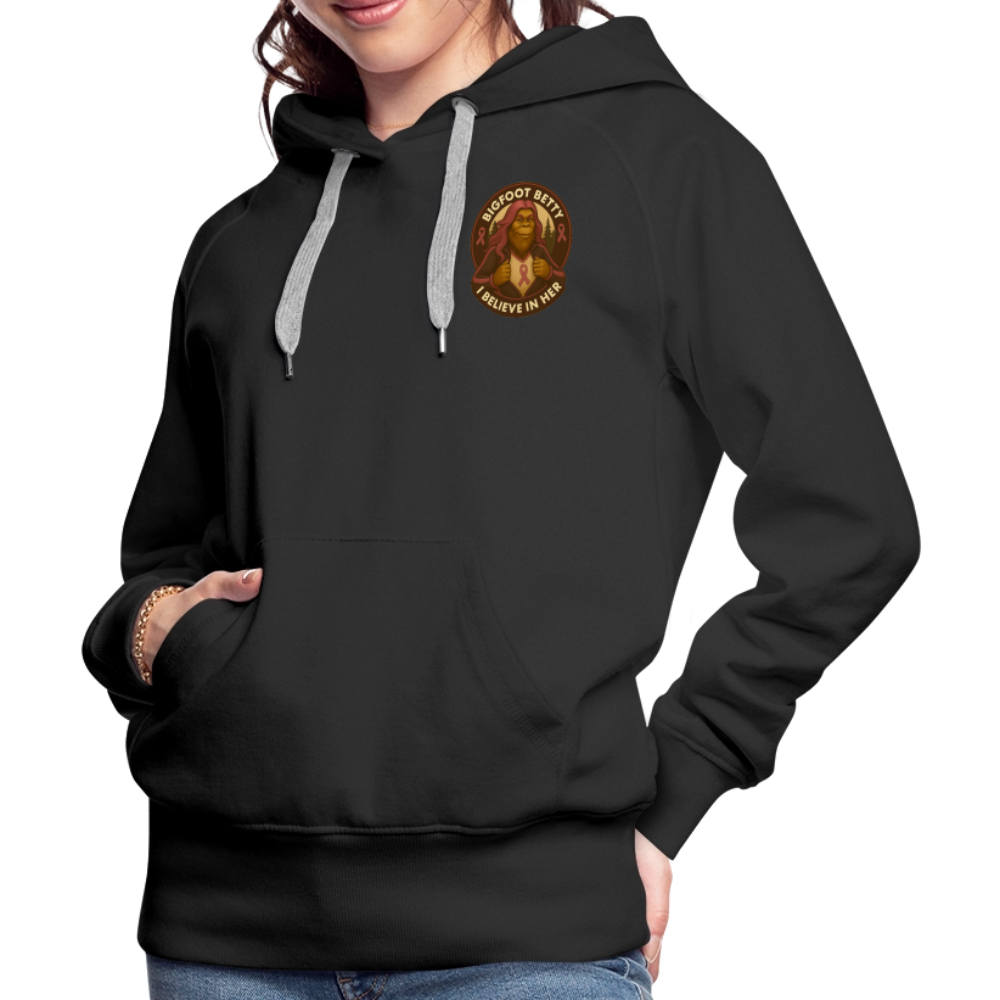 Women’s Premium Hoodie - I Believe In Her (F/B) (RETRO) - black