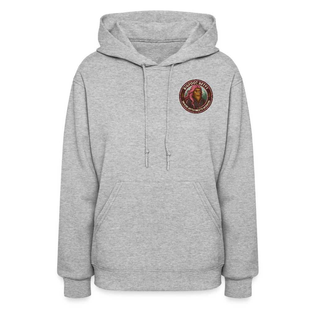 Women's Hoodie - Where Myth Meets Mission (F/B) (RETRO) - heather gray