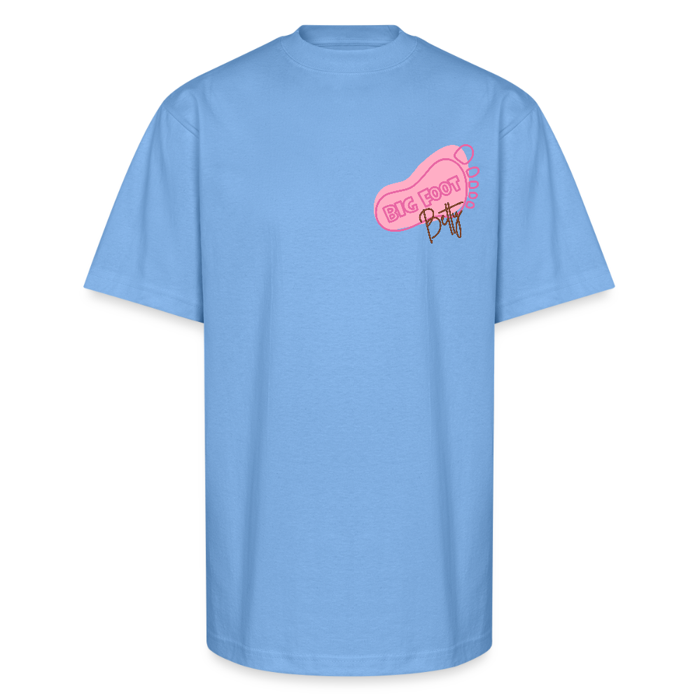 Unisex Oversized Heavyweight T-Shirt - BFB FootPrint - sky blue
