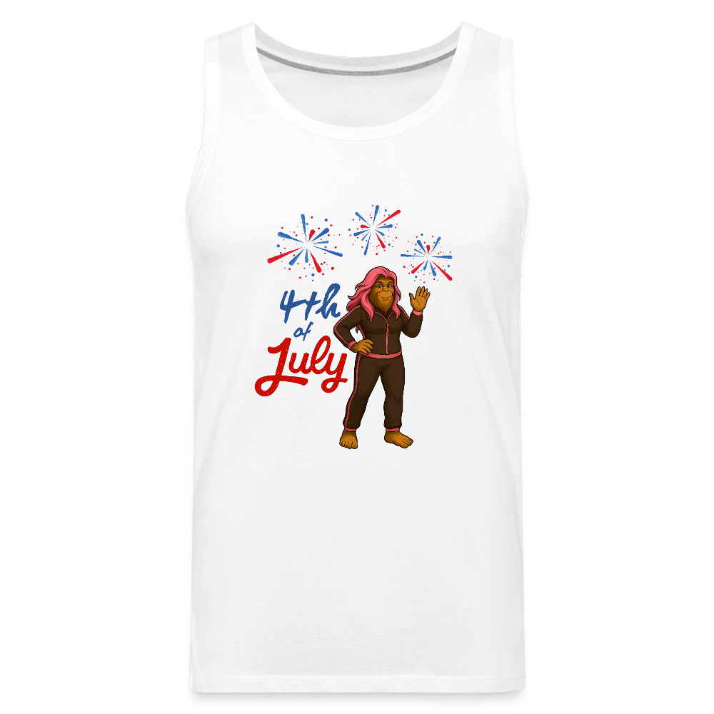 BFB July 4 - Fireworks Men’s Premium Tank - white