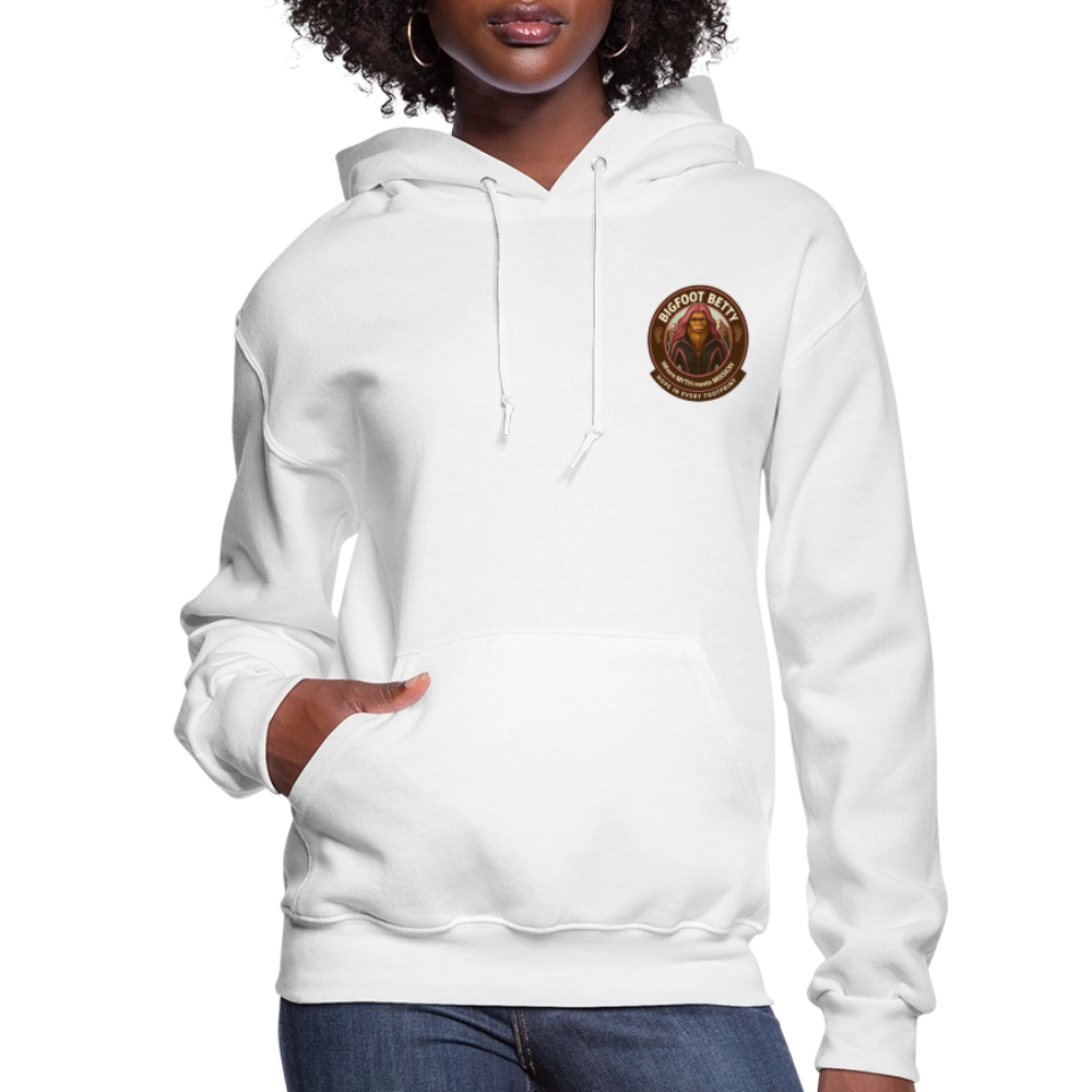 Women's Hoodie - Hope in Every Footprint (F/B) (RETRO) - white