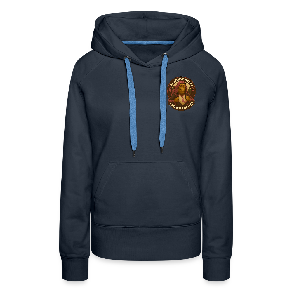 Women’s Premium Hoodie - I Believe In Her (F/B) (RETRO) - navy