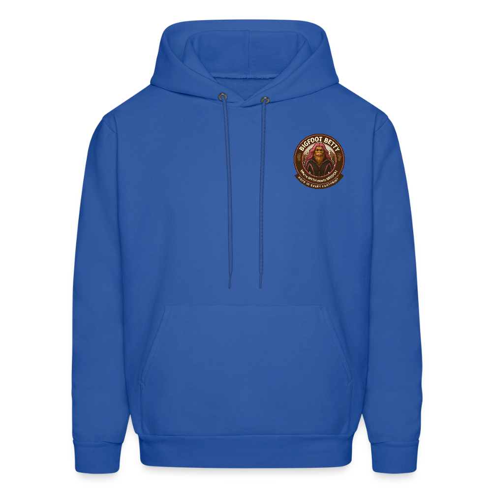 Men's Hoodie - Hope in Every Footprint (F/B) (RETRO) - royal blue