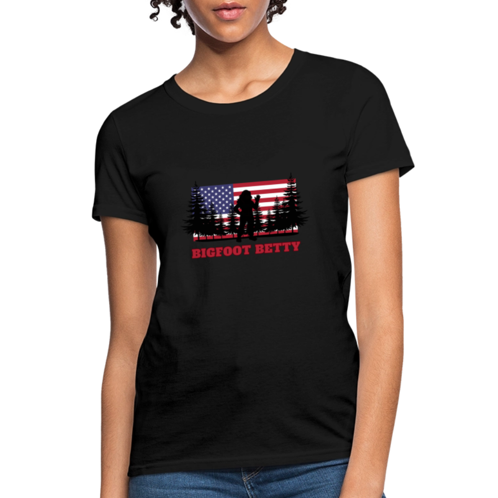 BFB July 4 - Forest Flag Women's T-Shirt - black
