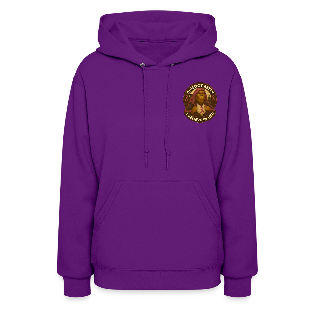 Women's Hoodie - I Believe In Her (F/B) (RETRO) - purple