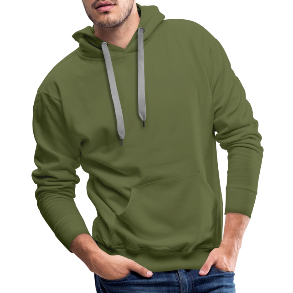Men’s Premium Hoodie - Where Myth Meets Mission (RETRO) - olive green